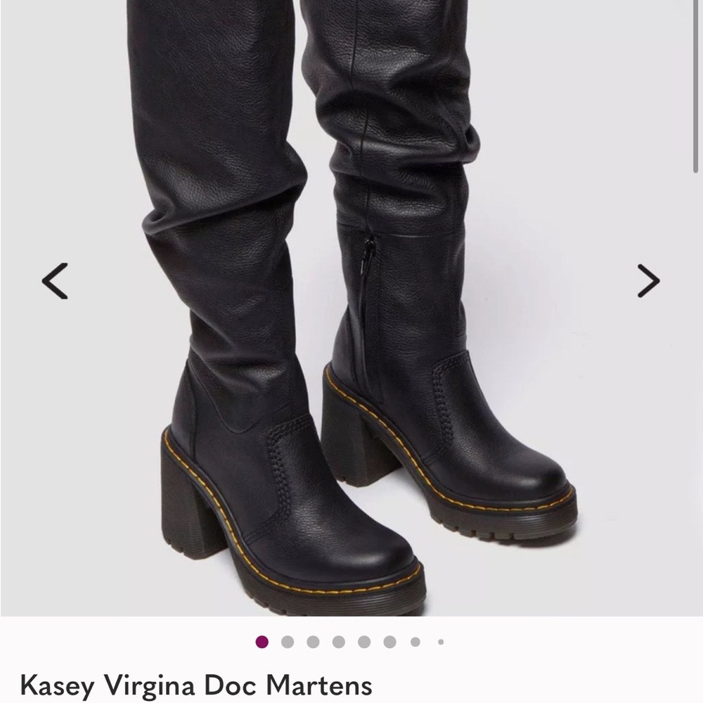 Dr. Martens Women's Kasey Virginia Black Heeled Boots OBSESSED